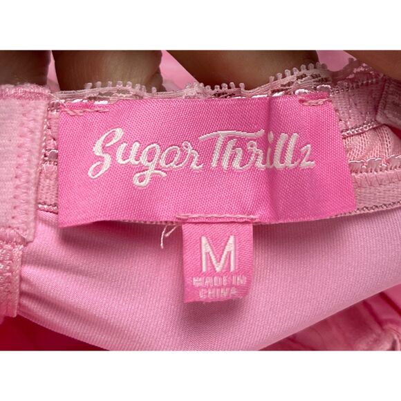 Sugar Thrillz Pink Floral Mini Dress - Picture 2 of 6